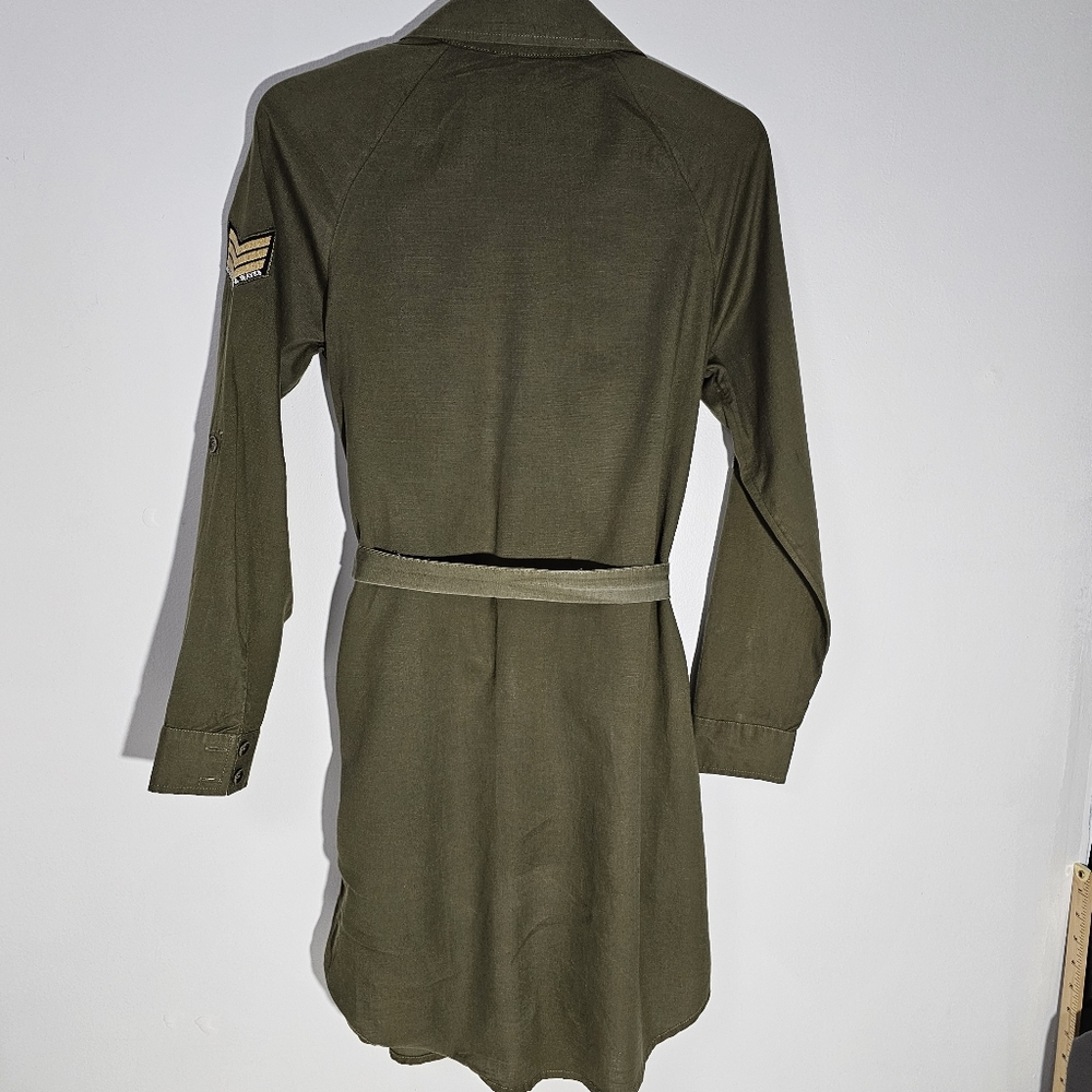 ♥︎ ROXY ♥︎ KHAKI SPHERE Longsleeve Shirt Dress Burnt Olive Mountain & Wa… - Picture 14 of 14